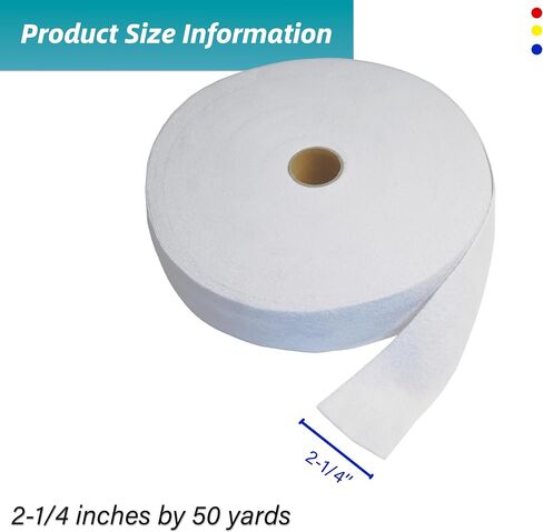 On-A-Roll Upholstery Needle-Punched Cotton Batting for Jelly Roll Rugs, Purses, 2-1/4 inches by 50 Yards in Saudi Arabia