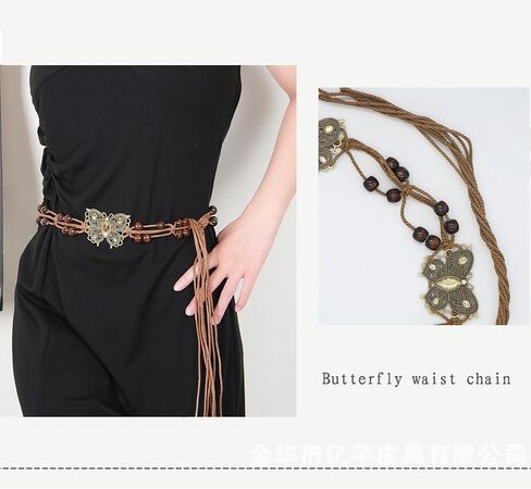 Bohemian Sytle Womens Rope Boho Waist Belt for dress in Saudi Arabia