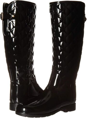 حذاء المطر طويل اللمعان من Hunter Refined Gloss أسود 8 M in Saudi Arabia