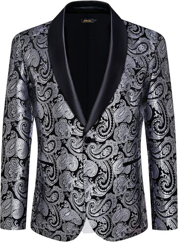 DiBanGu Mens Suit Jacket Blazer Wedding Blazer One Button Mens Tux Dress Suit Jacket Shawl Lapel for Dinner Prom Party in Saudi Arabia