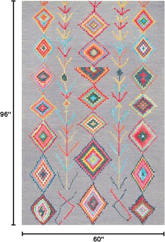 سجادة NuLOOM معنقدة يدويًا من Belini، مقاس 2' 6' x 6'، عاجية in Kuwait