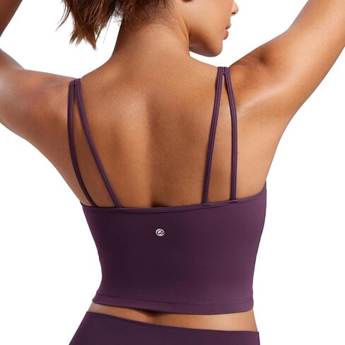 حمالة صدر رياضية طويلة للسيدات برقبة على شكل حرف V من CRZ YOGA Butterluxe-Light - حمالة صدر مبطنة للتمرينات الرياضية in Saudi Arabia