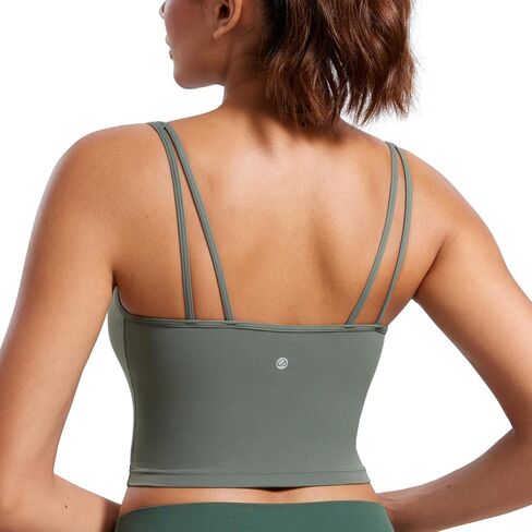 حمالة صدر رياضية طويلة للسيدات برقبة على شكل حرف V من CRZ YOGA Butterluxe-Light - حمالة صدر مبطنة للتمرينات الرياضية in Saudi Arabia