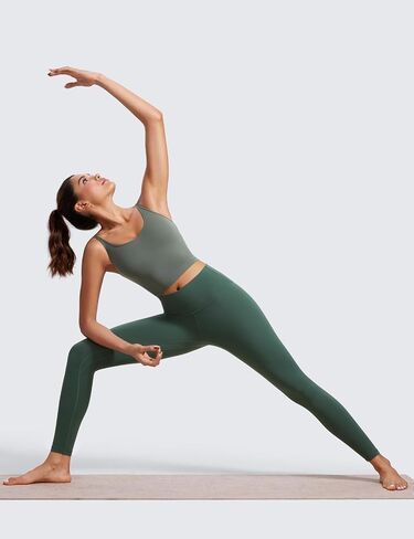 حمالة صدر رياضية طويلة للسيدات برقبة على شكل حرف V من CRZ YOGA Butterluxe-Light - حمالة صدر مبطنة للتمرينات الرياضية in Saudi Arabia