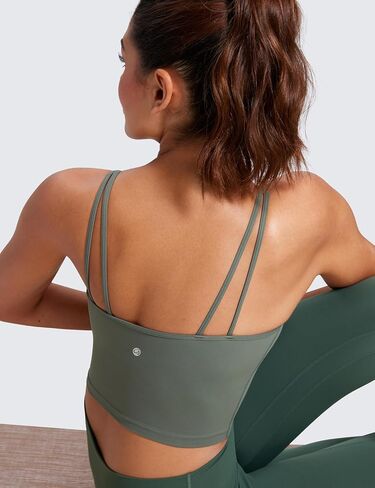 حمالة صدر رياضية طويلة للسيدات برقبة على شكل حرف V من CRZ YOGA Butterluxe-Light - حمالة صدر مبطنة للتمرينات الرياضية in Saudi Arabia