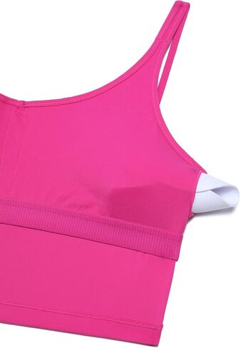 حمالة صدر رياضية طويلة للسيدات برقبة على شكل حرف V من CRZ YOGA Butterluxe-Light - حمالة صدر مبطنة للتمرينات الرياضية in Saudi Arabia