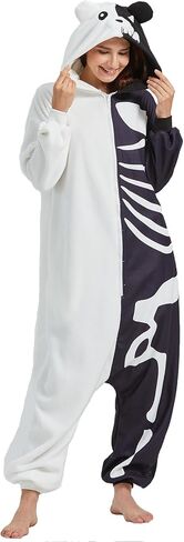 الكبار الهيكل العظمي الدب نيسيي زي منامة ، عيد الميلاد هالوين تأثيري الدب نيسيي منامة للنساء الرجال in Saudi Arabia