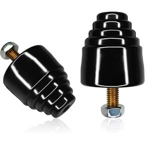 2PCS 9.9101G Suspension Bump Stops with Nuts, Universal Rubber Bump Stops Kit for Shock Absorption and Cushioning, Shock Bumpers Accessories for Most Cars Trucks Vans