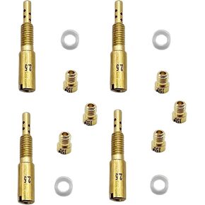Carburetor Jet Kit Fit for 2001-2005 Yamaha Raptor 660R YFM660R Multi Stage Main Pilot Jet Kit 4pcs Slow Pilot Jets 6pcs Main Jets