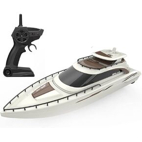 Remote Control Boat 4CH Electric Watercraft RC Sail Cruise Ship 15km/h for Lake Pool Boy Kids 8y+