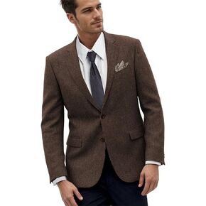 Retro Herringbone Mens Suit Jackets Tweed Slim Fit Sport Coats Prom Business Blazer Casual Men Tux Jacket Wedding Blazers