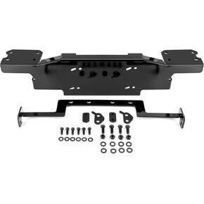 WeiSen Winch Mounting Bracket Kit 13,000lbs Front Bumper Winch Mount Plate Bracket Compatible with Jeep Wrangler JL/JLU & Gladiator 2018-2024 with Metal Bumper