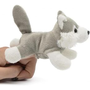Unipak 1155WO Wolf Plush Finger Puppet, 5-inch Length