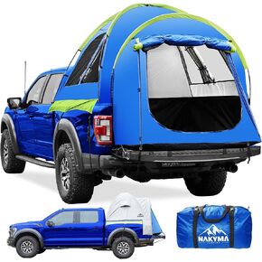 Truck Bed Tent, Nakyma Pickup Truck Tent Double Layer Waterproof PU3000mm & UPF 50+ for 2 Person, Portable Truck Tents for Camping