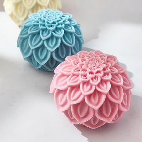 9 Pcs Succulent Resin Mold - Silicone Flower Mold for Resin Casting, Cake, Candle, Soap, Chocolate - Craft Supplies