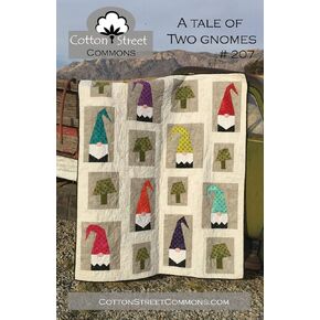 A Tale of Two Gnomes Quilt Pattern by Cotton Street Commons CSC207 60" x 72"