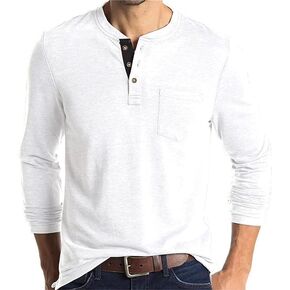 FANARCHER Men’s Henley Short Sleeve T-Shirts Casual Tee Shirts Cotton Summer Tops