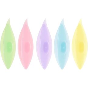 HARFINGTON 5pcs Tatting Shuttles 77x21x11mm 5 Colors Plastic Shuttles for Lace-Making DIY Hand Craft Tool Knitting Arts Supplies