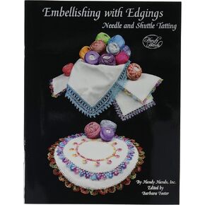 Handy Hands Embellishing with Edgings Tatting Book, Black