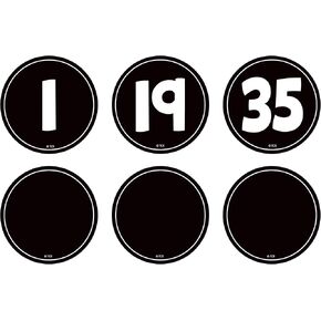 Teacher Created Resources Black and White Numbers Magnetic Accents (TCR77589)