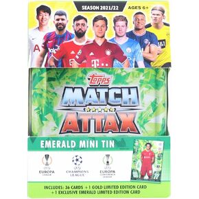 2021/22 Topps UEFA Champions League Attax Mini Tin | 36 Cards + Emerald