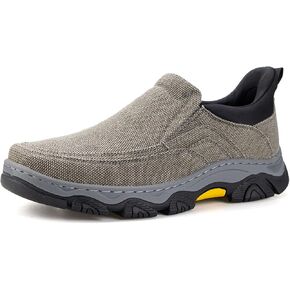 UPIShi Men's Hands Free Slip On Walking Loafer Slip-ins Casual Canvas Lightweight Indoor Outdoor Cushioning Shoes in Kuwait