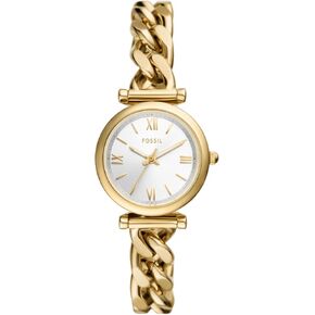 Fossil Women's Carlie Mini Quartz Stainless Steel Three-Hand Watch, Color: Gold (Model: ES5329)