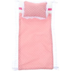 Abaodam Doll Bedding Dollhouse Bedding Set with Comforter Pillows Miniature Bedsheet Mini House Bedding Realistic Bedroom Accessories Dollhouse Sheets Blankets in Kuwait