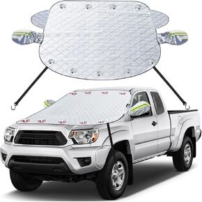 JDDRY Car Snow Cover Windshield 1PC,Snow Cover for Car Windshield,Car Cover for Ice and Snow,Car Cover for Snow and Rain Ice,for F150/Dodge RAM/Chevy Silverado/GMC Sierra/MPV/Minivan(180cm/70.8")