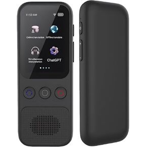 Language Translator Device,138 Languages Translated Online,2.0-inch HD IPS Screen,Voice Translator Offline, Portable Two-Way Real-Time Language Translator for Travel Business Learning