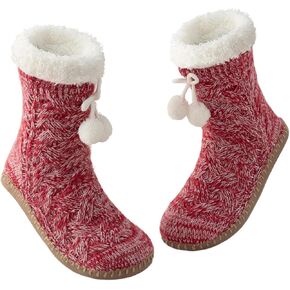 Vihir Cozy and Warm Slipper Socks with Suede Non-Slip Sole For Women,And Stylish Indoor House Shoes