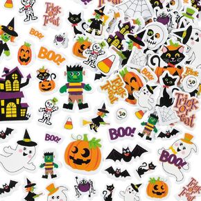 READY 2 LEARN Foam Stickers | Halloween | Pack of 168 | Self-Adhesive | Stickers for Halloween Crafts, Scrapbooks and Cards