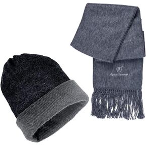 Gamboa Pack X 2 وشاح الألبكة وقبعة صغيرة للرجال والنساء وشاح الشتاء قبعة صوفية ملابس الشتاء ملابس الخريف in Kuwait