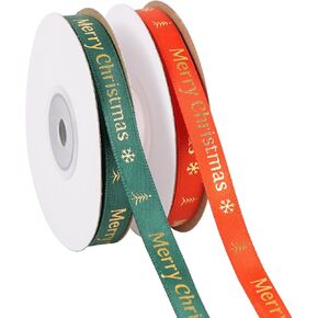 2 Rolls 50 Yards Halloween Ribbon 3/8 Inch Wide, Spider Web Black White Grosgrain Ribbon for Gift Wrapping, Halloween Decoration, Sewing, DIY Crafts (Halloween)