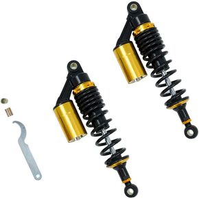 Motorcycle Universal 340mm Rear Air Shocks Absorber for Honda Kawasaki Suzuki Yamaha Go Kart Scooters Sport Street Bike