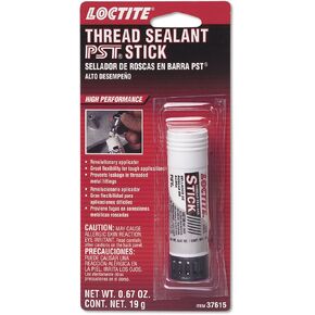 Loctite 504467 PST Thread Sealant Stick for Automotive: Rapid Cure, Controlled Lubricity, Semi-Solid Anaerobic, Immediate Low-Pressure Sealing | White, 19 Gram Stick