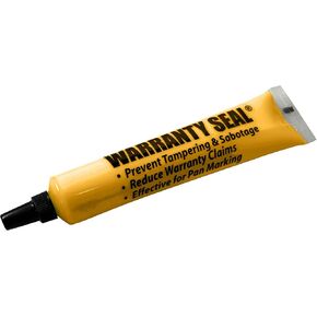 Yellow Tamper Proof Cross Check Repair & Maintenance Warranty Seal 1.8 Oz Squeeze Tube Paint Marker - 1 Tube
