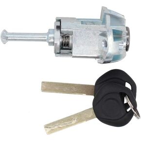 NewYall الجبهة اليسرى LH سائق قفل الباب الجانبي اسطوانة برميل ث/2 مفاتيح لسيارات BMW 320i 2001-2005 323i 1999-2000 325Ci 2001-2006 325i 2001-2005 328i 1999-2000 330Ci 2001-2006 330i 2 001-2005