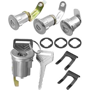 Ignition Cylinder Lock with Keys kit Fit for Toyota Land Cruiser 40 Series FJ40 FJ43 1969-1986, Replace 69005-90316