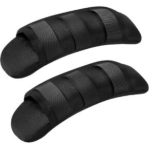 PQEUGOA 2 PACK Shoulder Strap Pad Tactical Backpack Strap Pad Tactical Vest Shoulder Pad Guitar Pad Compatible with Tactical Vest Tactical Sling Bag Black