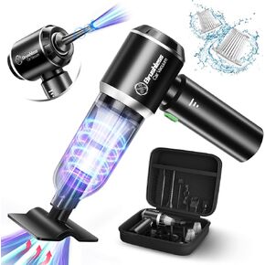 Handheld Car Vacuum Cleaner Cordless: 18000Pa Car Vacuum Cordless with Brushless Motor 3 in 1 Portable Wireless Hand Held Vacuum with 2 Gear Type-c Powerful Air Duster for Car Home Office Cleaning