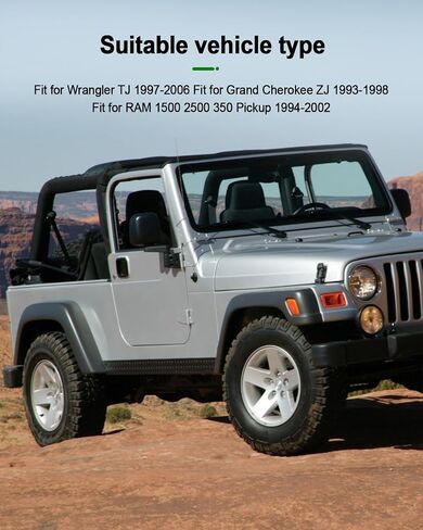 زوجان من توقف الصدمات الأمامية والخلفية استبدال 52087636AC مناسب لسيارة Wrangler TJ 1997-2006 مناسب لسيارة Grand Cherokee ZJ 1993-1998 مناسب لذاكرة الوصول العشوائي 1500 2500 3500 بيك اب 1994-2002، مصدات تعليق لليسار واليمين in Saudi Arabia
