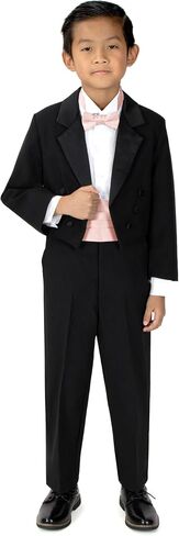 Spring Notion Boys' Black Classic Tuxedo with Tail in Kuwait