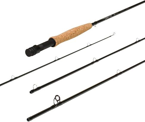 TEMPLE FORK OUTFITTERS NXT Black Label Freshwater Saltwater Moderate Action 4-Piece Fly Fishing Rods - Rod & Reel Kits Available in Kuwait