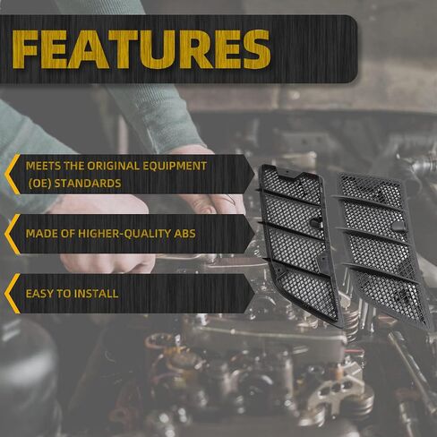 Dasbecan Left Right Hood Air Vent Grill Cover Insert Mesh 1648804305 Compatible with Mercedes W164 ML350 ML450 ML550 ML63 AMG GL320 GL350 GL450 GL550 2008-2011 Repalcement OE# 1648804405 1648804305 in Saudi Arabia