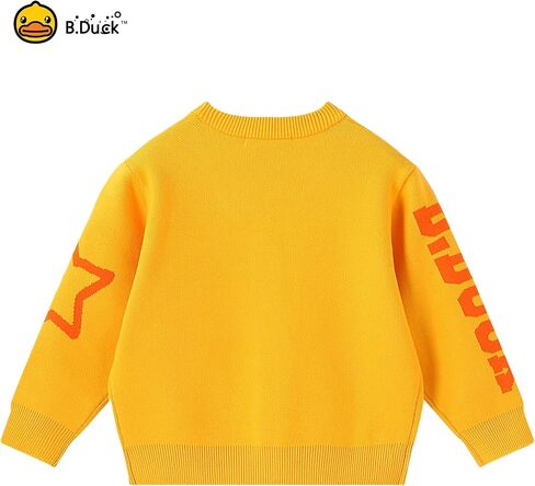 B.Duck Unisex Boys Girls Knit Cardigan Sweater Cute Duck Long Sleeve V Neck Button Down Fall Clothes for Kids 3-12 Years in Saudi Arabia