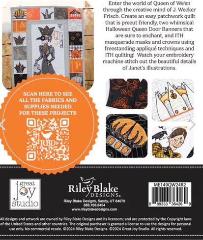 Riley Blake Machine Embroidery Patterns: Exclusive Digital Design, Compatible with Major Machines, Instant Download, Scalable Sizes, and Detailed Instructions (Little Witch & Friends Dolls) in Saudi Arabia