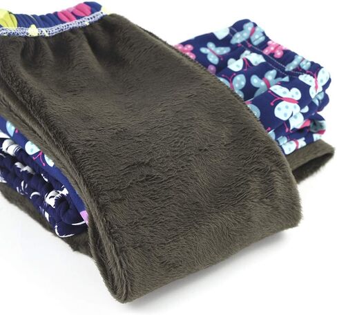 ZukoCert Girls Fleece Leggings Multipack Toddler Warm Winter Leggings for Girls in 4-10 Years Fleece Pants Girls in Saudi Arabia