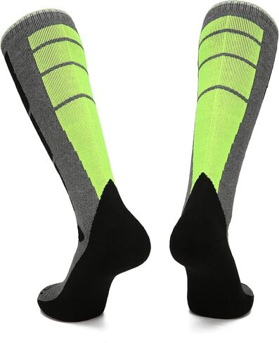 2-Pairs Ski Socks 85% Cotton Over The Calf (OTC) for Skiing, Snowboarding, Winter Outdoor Activities for Adult & Kids in Saudi Arabia