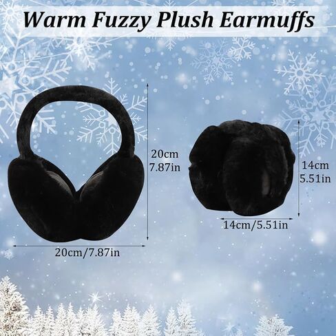 أغطية أذن للنساء في الشتاء، أغطية أذن من الفرو الصناعي الناعم المنفوش، أغطية أذن لطيفة لتدفئة الأذن، أغطية أذن غامضة للطقس البارد في الهواء الطلق in Kuwait